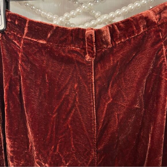 NEW Free People Lotus Velvet Pant in Garnet - Picture 14 of 16